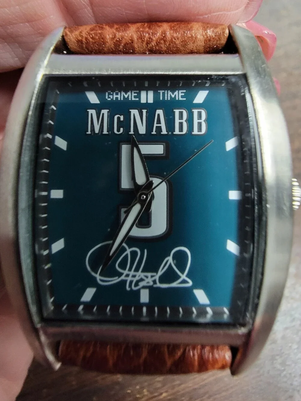 Donovan Mcnabb #5 Philadelphia Eagles Game Time Collector Watch Quartz NEW W/Tin